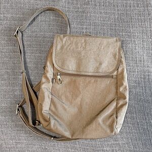 Travelon Anti-Theft Signature Slim Backpack- Beige Tan Sable
